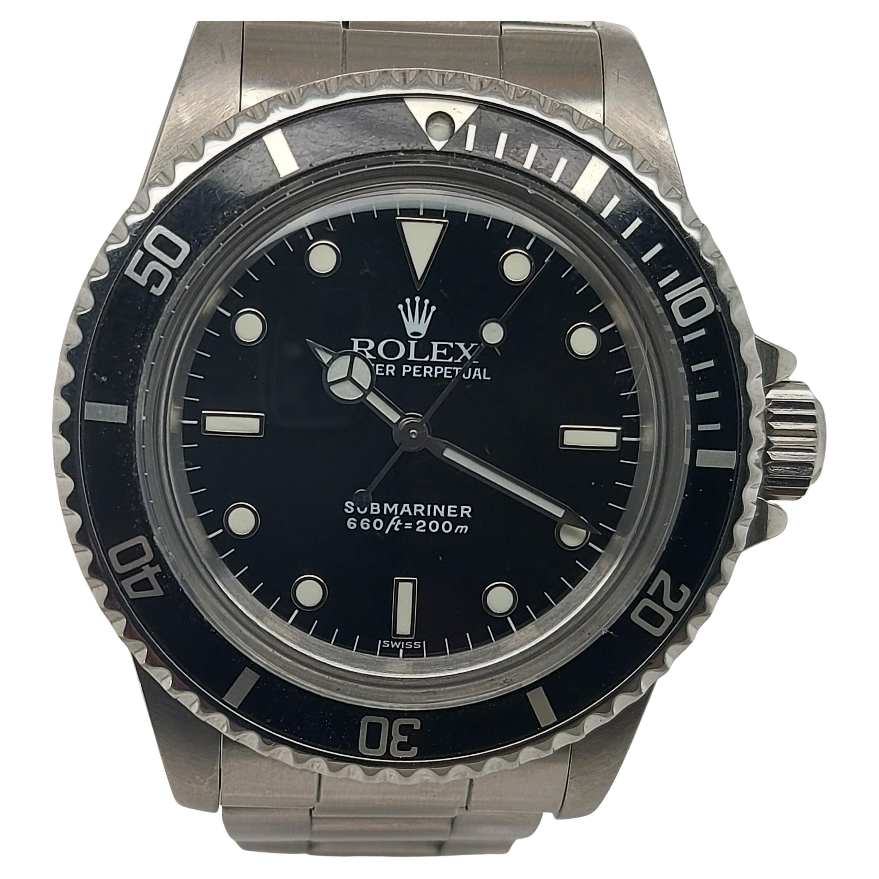 Rolex Submariner Ref. 5512/5513 Stainless Steel, Automatic, with Box and Papers