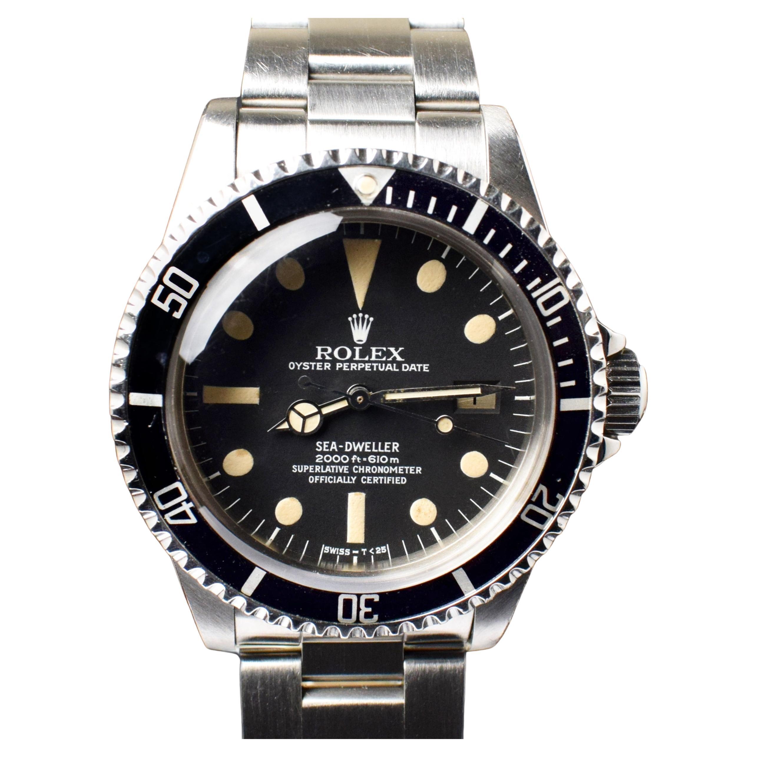 Rolex Submariner Sea-Dweller Mattes Zifferblatt 1665 MK I Stahl-Automatikuhr 1979 im Angebot