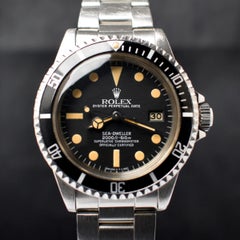 Rolex Submariner Sea-Dweller Matte Dial Creamy 1665 Steel Automatic Watch 1980