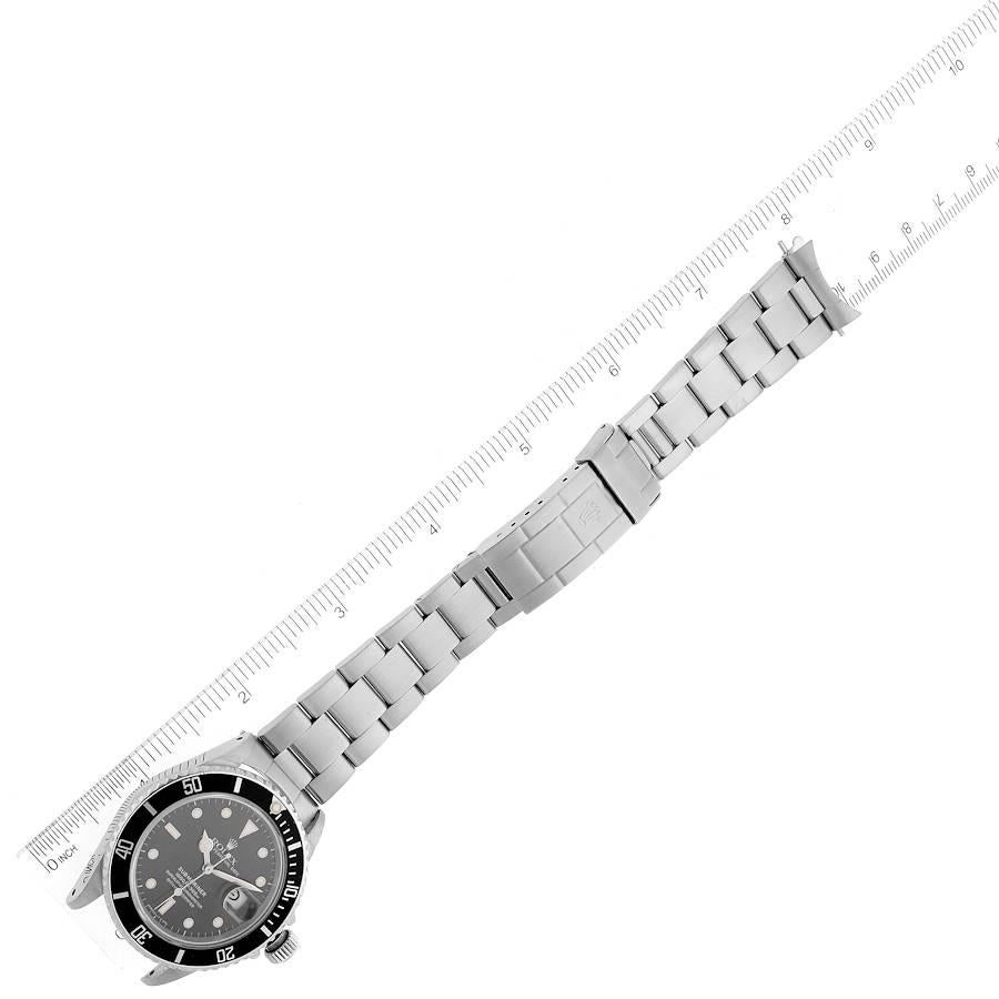 Rolex Submariner Spinnenweb-Zifferblatt Stahl Vintage Herrenuhr 168000 im Angebot 7