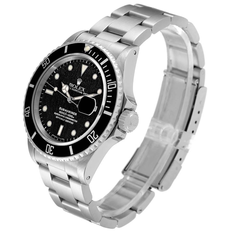 Rolex Submariner Spinnenweb-Zifferblatt Stahl Vintage Herrenuhr 168000 im Angebot 1