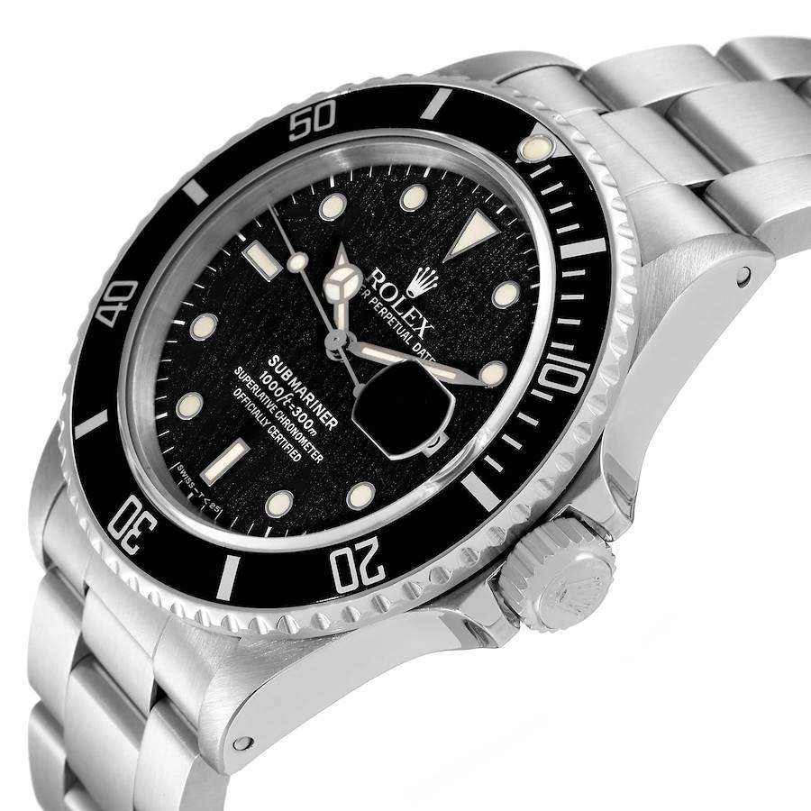 Rolex Submariner Spinnenweb-Zifferblatt Stahl Vintage Herrenuhr 168000 im Angebot 2