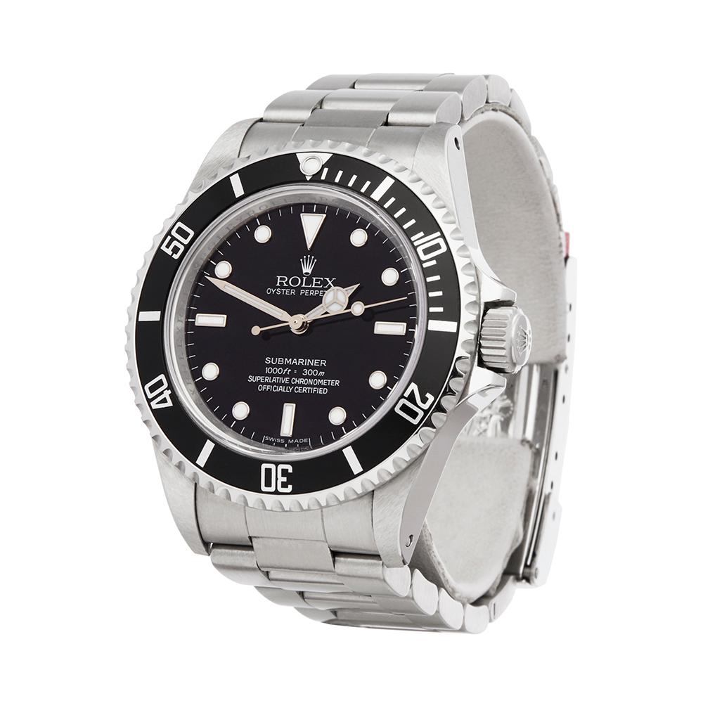Reference: COM1691
Manufacturer: Rolex
Model: Submariner
Model Reference: 14060M
Age: 27th October 2009
Gender: Men's
Box and Papers: Box, Manuals and Guarantee
Dial: Black
Glass: Sapphire Crystal
Movement: Automatic
Water Resistance: To