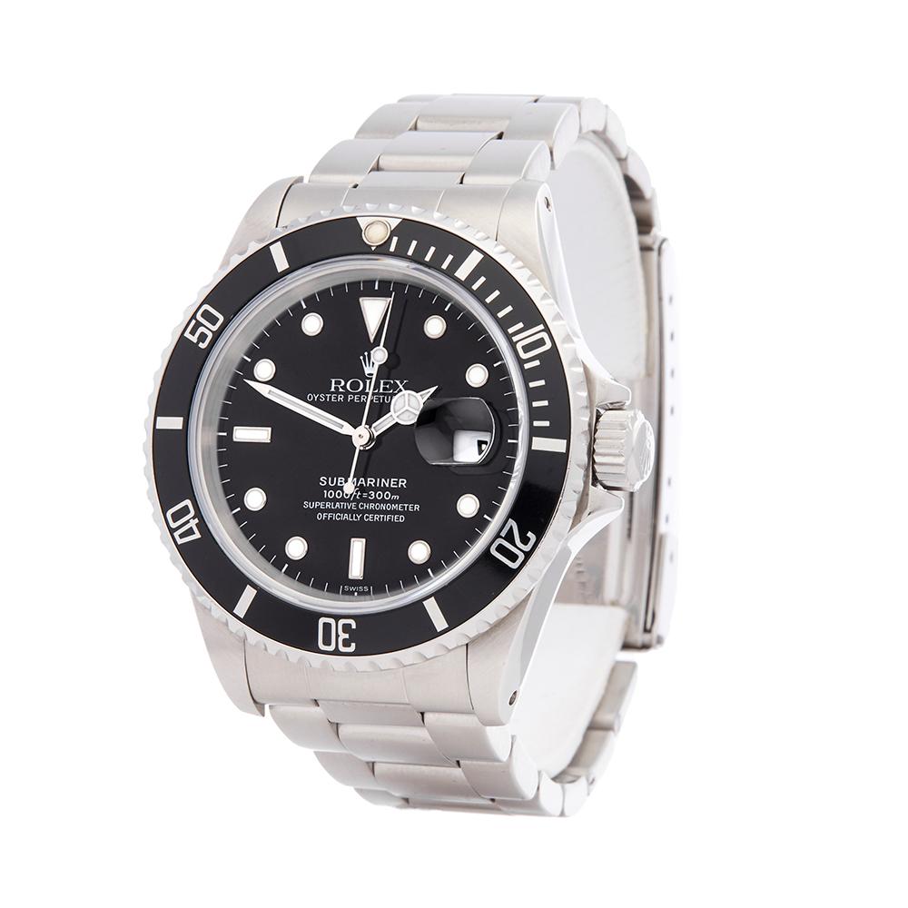 Ref: W5421
Manufacturer: Rolex
Model: Submariner
Model Ref: 16610
Age: 1997
Gender: Mens
Complete With: Box Only
Dial: Black
Glass: Sapphire Crystal
Movement: Automatic
Water Resistance: To Manufacturers Specifications
Case: Stainless Steel
Buckle