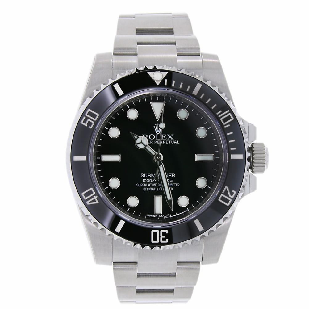 Rolex Submariner Stainless Steel Black Ceramic Watch 116610