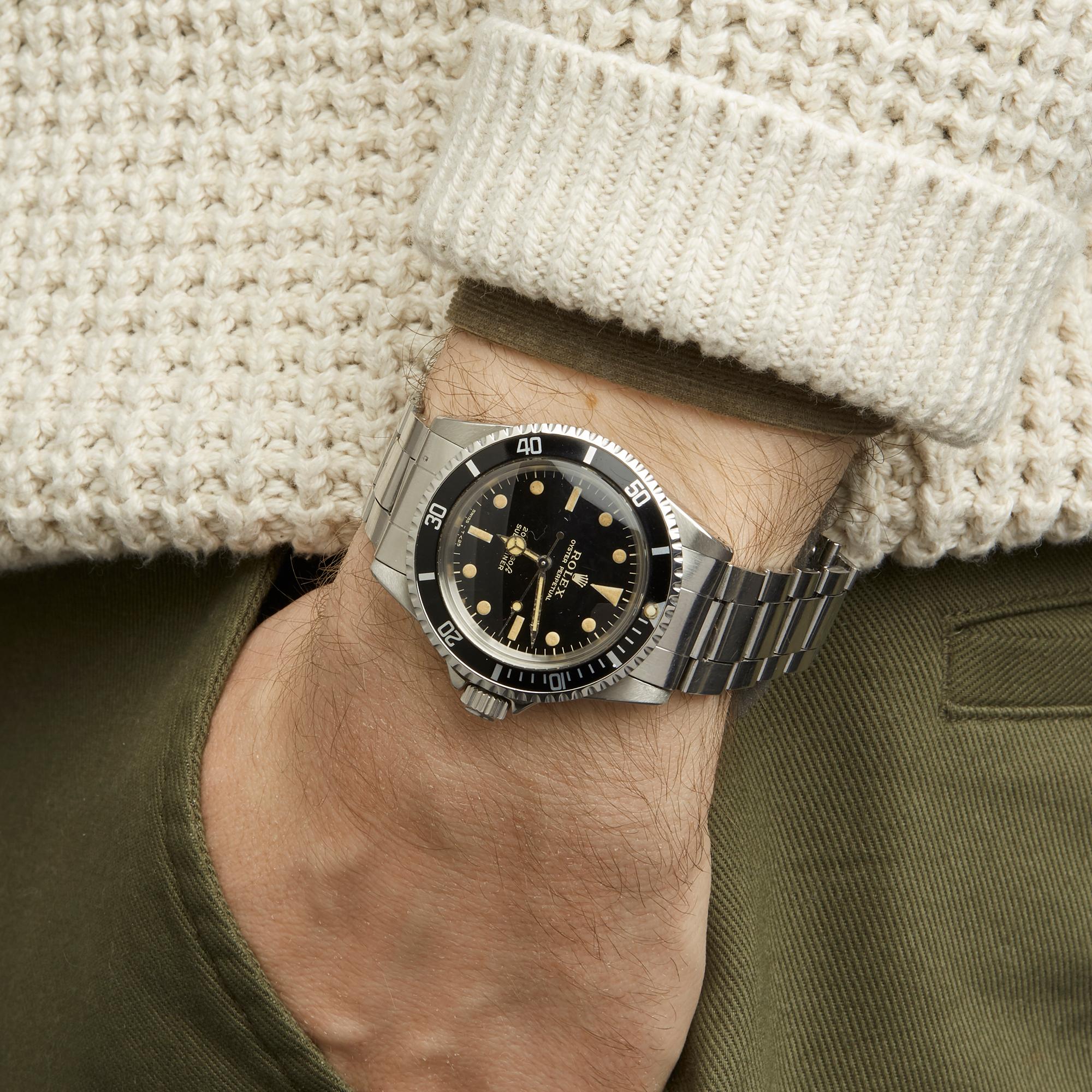 Rolex Submariner Stainless Steel 5513 Wristwatch 4