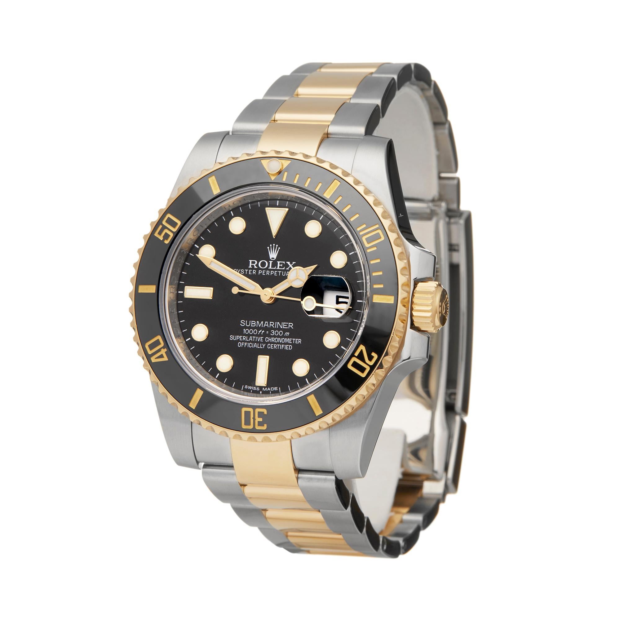 Reference: W5938
Manufacturer: Rolex
Model: Submariner
Model Reference: 116613LN
Age: 9th July 2016
Gender: Men's
Box and Papers: Box, Manuals and Guarantee
Dial: Black
Glass: Sapphire Crystal
Movement: Automatic
Water Resistance: To Manufacturers