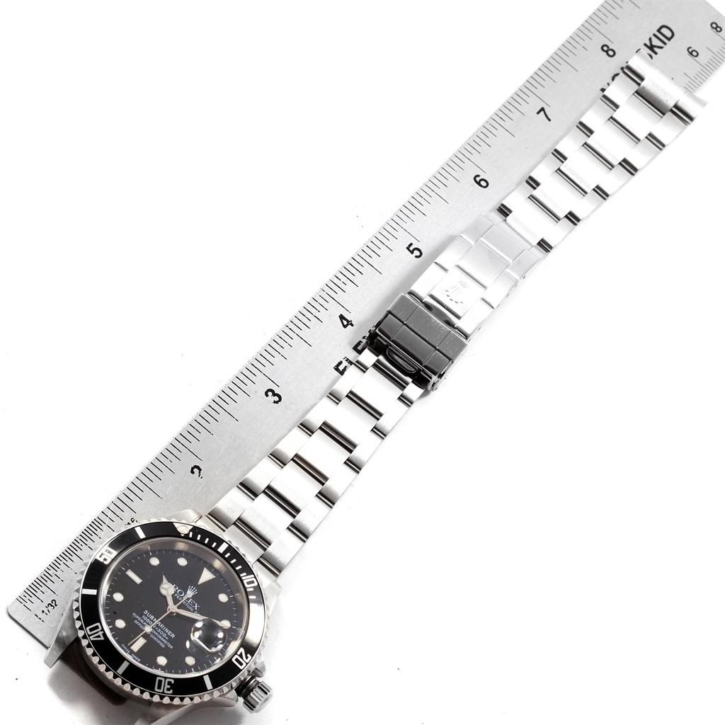 Rolex Submariner Stainless Steel Men’s Watch 16610 Box For Sale 8