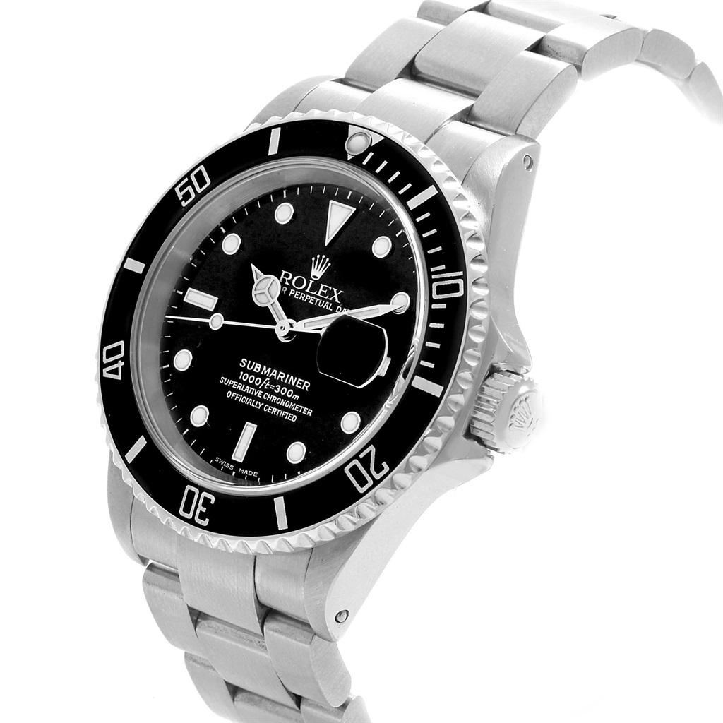 Rolex Submariner Stainless Steel Men’s Watch 16610 Box For Sale 2