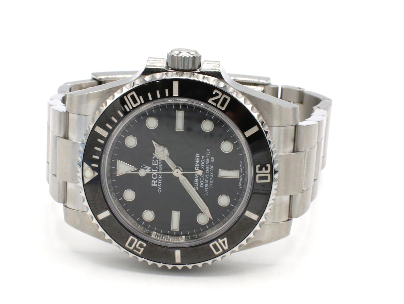 Montre Rolex Submariner Stainless Steel No Date Reference 114060 Pour hommes en vente