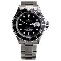 Rolex Submariner Stainless Steel Watch 16610