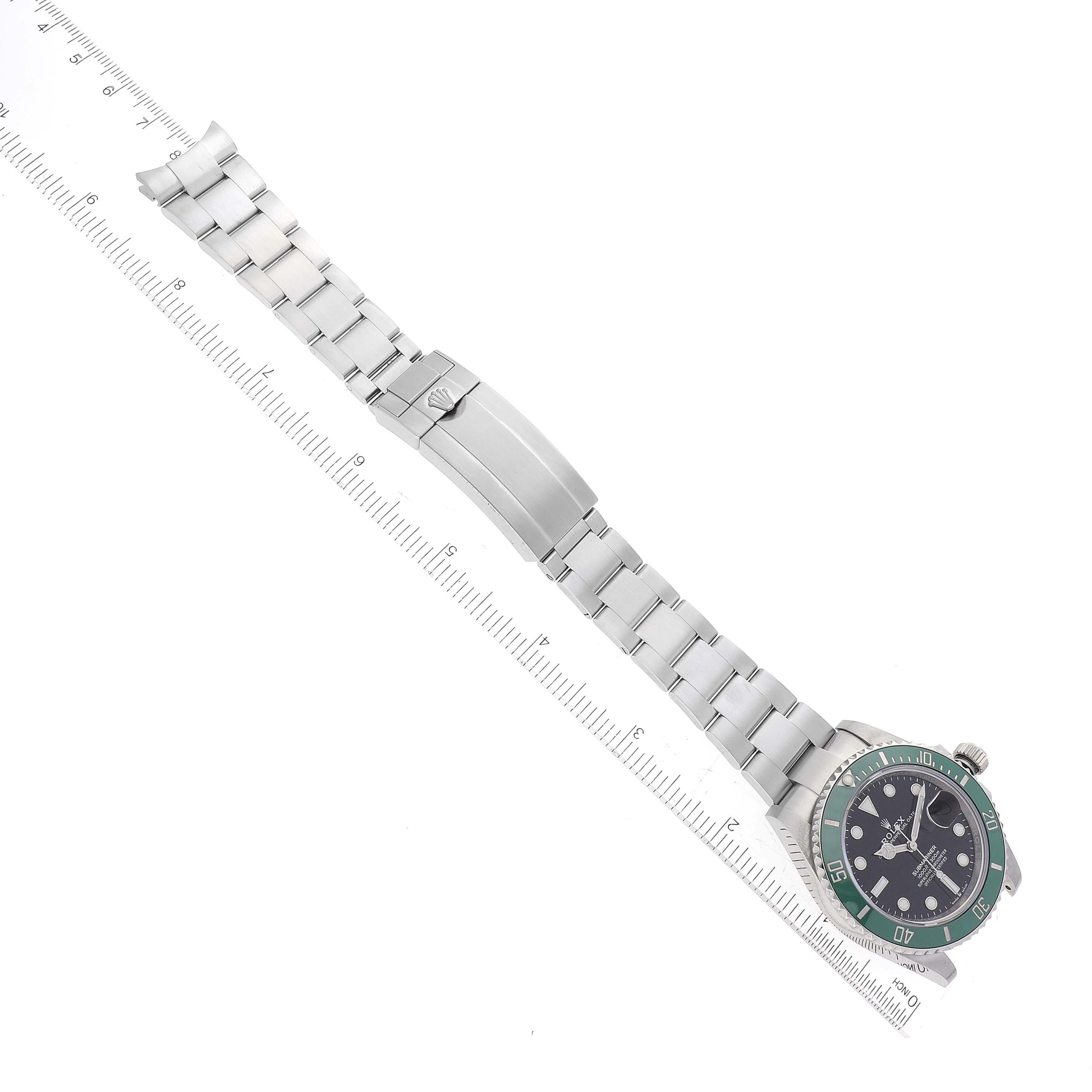 Rolex Submariner Starbucks Green Ceramic Bezel Steel Watch 126610LV Box Card For Sale 6