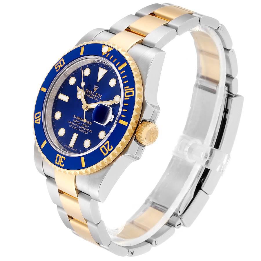 Rolex Submariner Steel 18 Karat Yellow Gold Blue Dial Men's Watch 116613 1