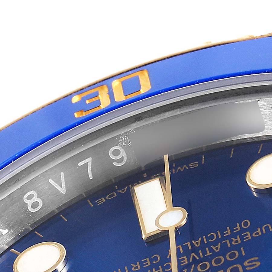 Rolex Submariner Steel 18 Karat Yellow Gold Blue Dial Men's Watch 116613 3