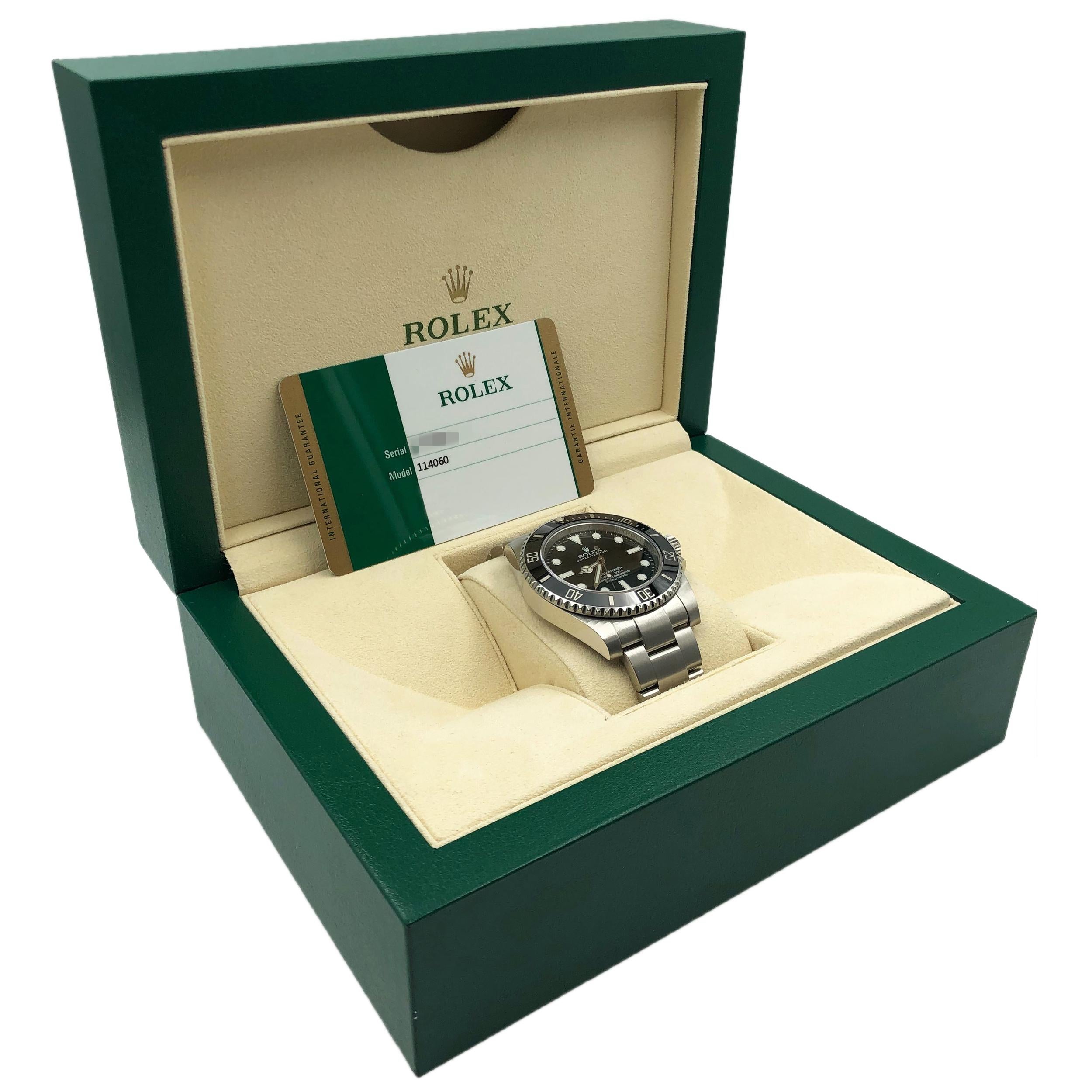 Rolex Submariner Steel Ceramic Black Dial Automatic Men's Watch 114060 1