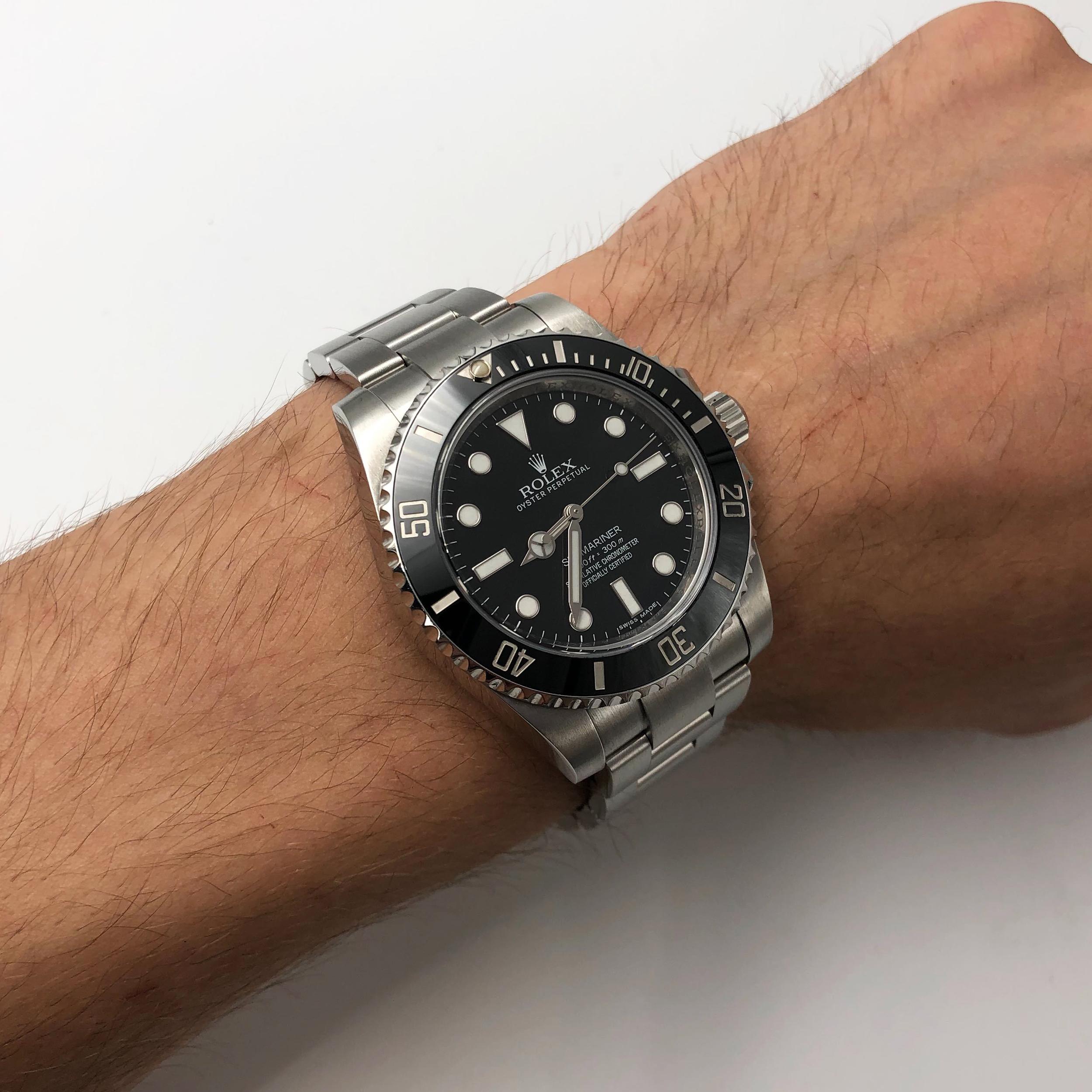Rolex Submariner Steel Ceramic Black Dial Automatic Men's Watch 114060 2