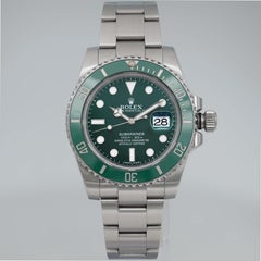 Rolex Submariner Steel Ceramic Hulk Green Dial Automatic Men Watch 116610LV