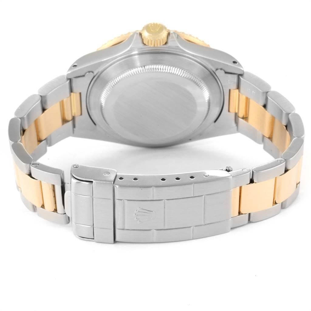 Rolex Submariner Steel Gold Diamond Sapphire Serti Dial Men's Watch 16613 For Sale 3