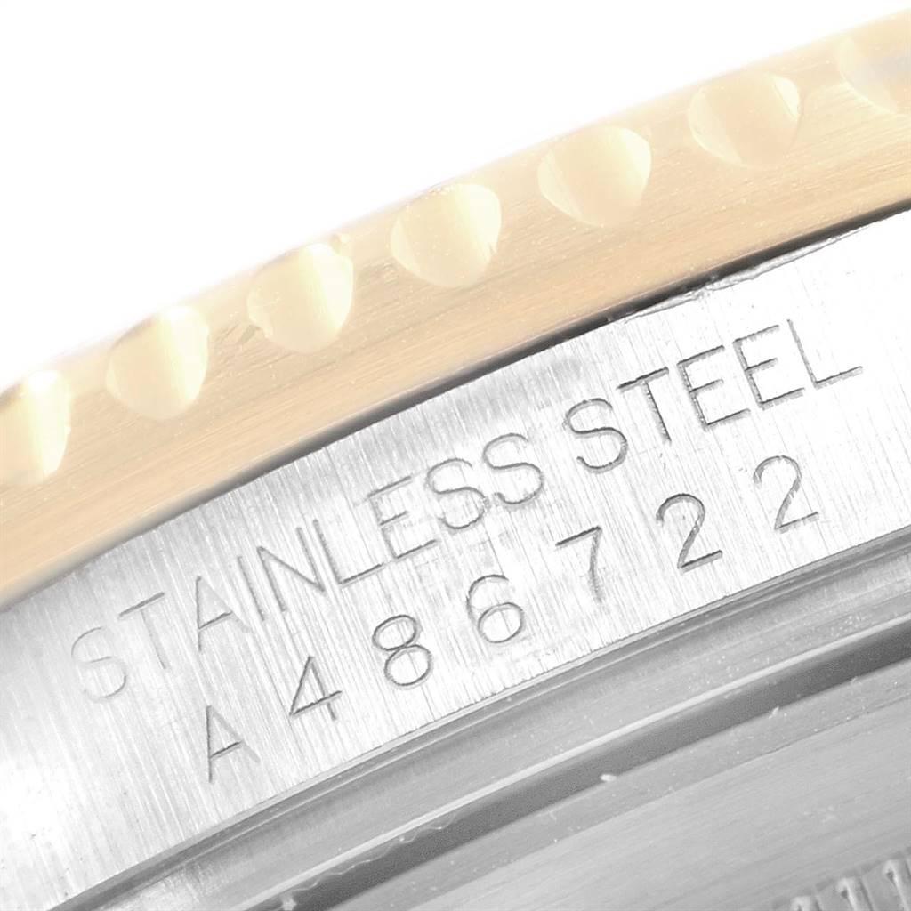 Rolex Submariner Steel Gold Diamond Sapphire Serti Dial Men's Watch 16613 For Sale 4
