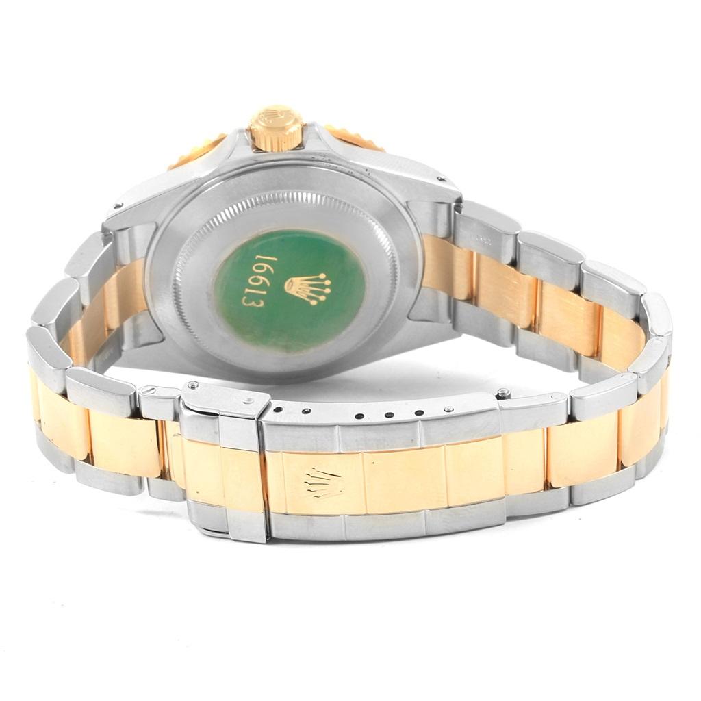 Rolex Submariner Steel Gold Diamond Sapphire Serti Dial Men’s Watch 16613 2