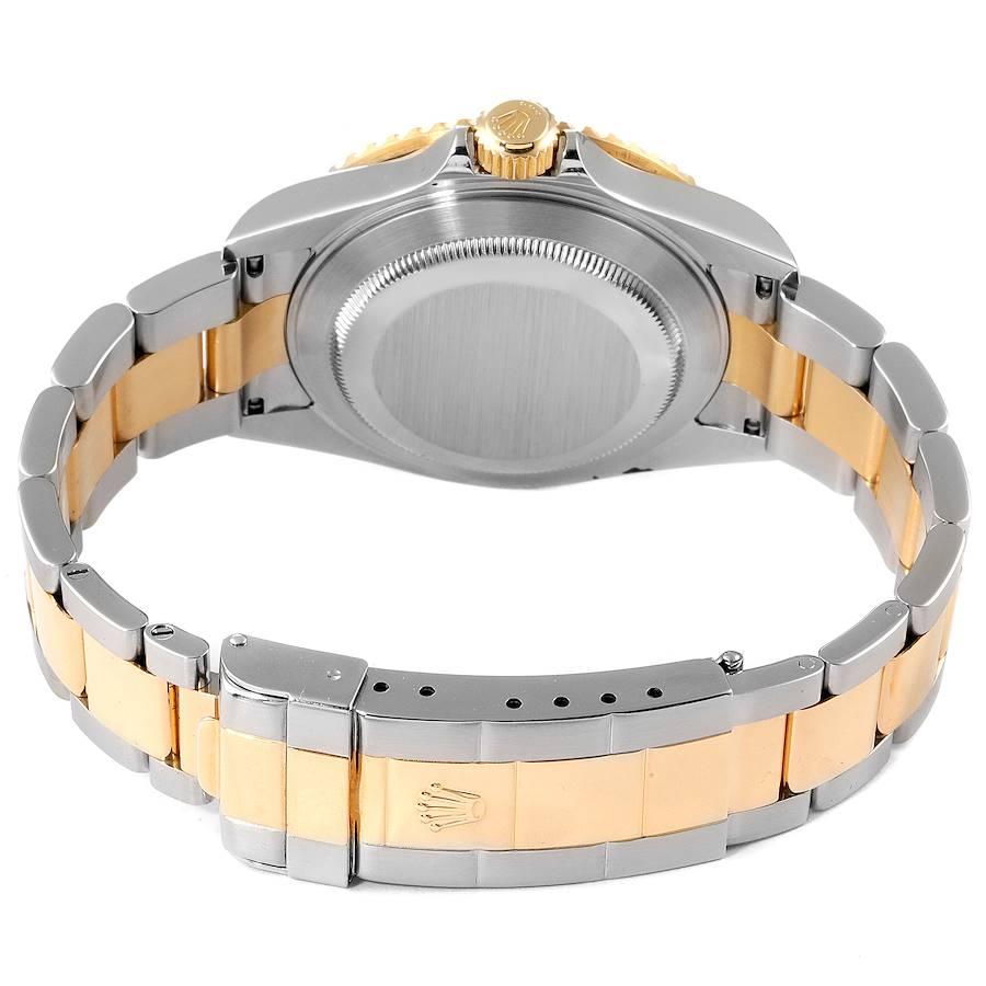 Rolex Submariner Steel Gold Diamond Sapphire Serti Dial Mens Watch 16613 For Sale 4
