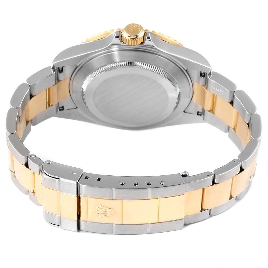 Rolex Submariner Steel Gold Diamond Sapphire Serti Dial Mens Watch 16613 4
