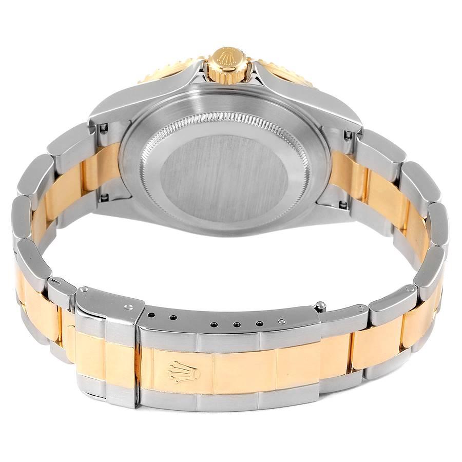 Rolex Submariner Steel Gold Diamond Sapphire Serti Dial Watch 16613 Box Card 4