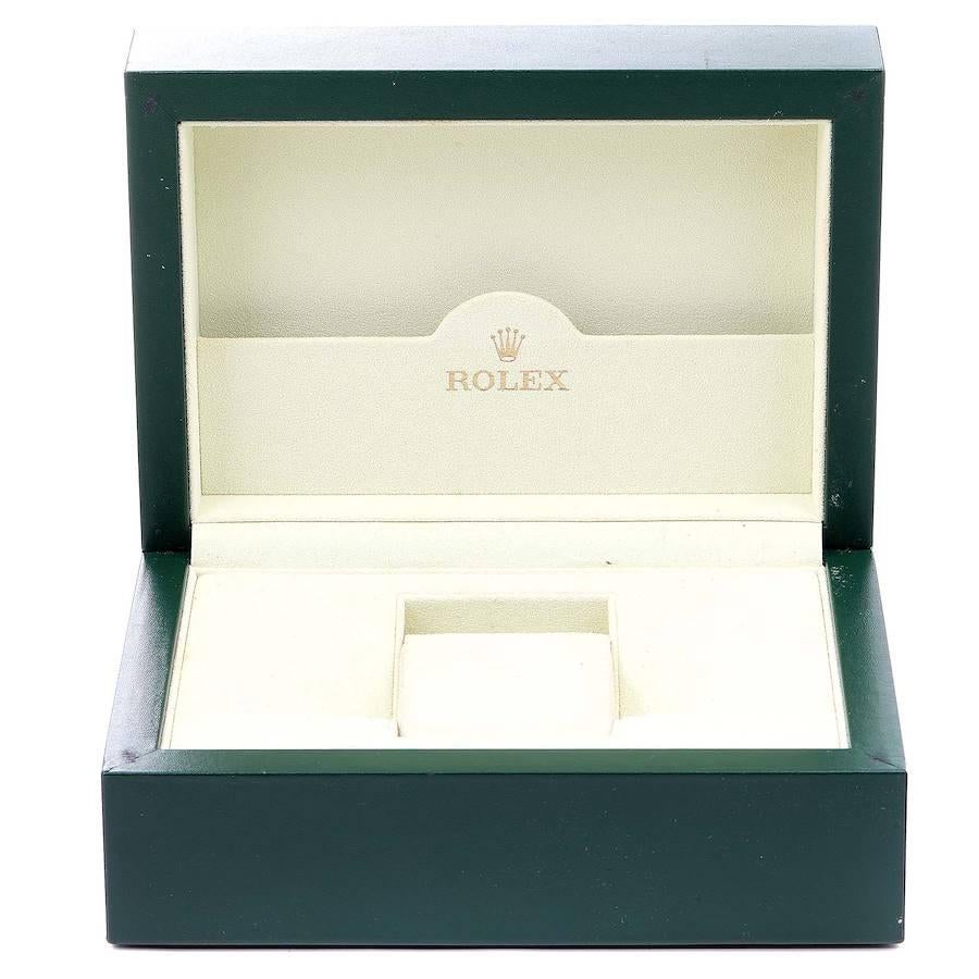 Rolex Submariner Steel Gold Diamond Sapphire Serti Dial Watch 16613 Box Papers 5