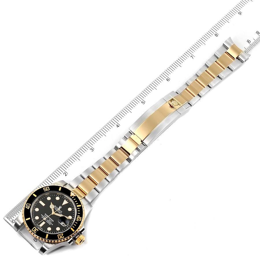 Rolex Submariner Steel Yellow Gold Black Dial Automatic Men's Watch 116613 For Sale 7