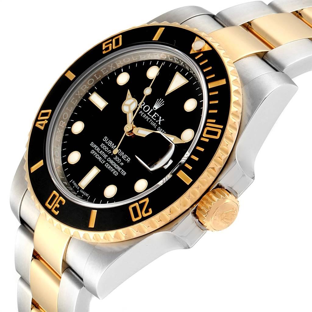 Rolex Submariner Steel Yellow Gold Black Dial Automatic Men's Watch 116613 2