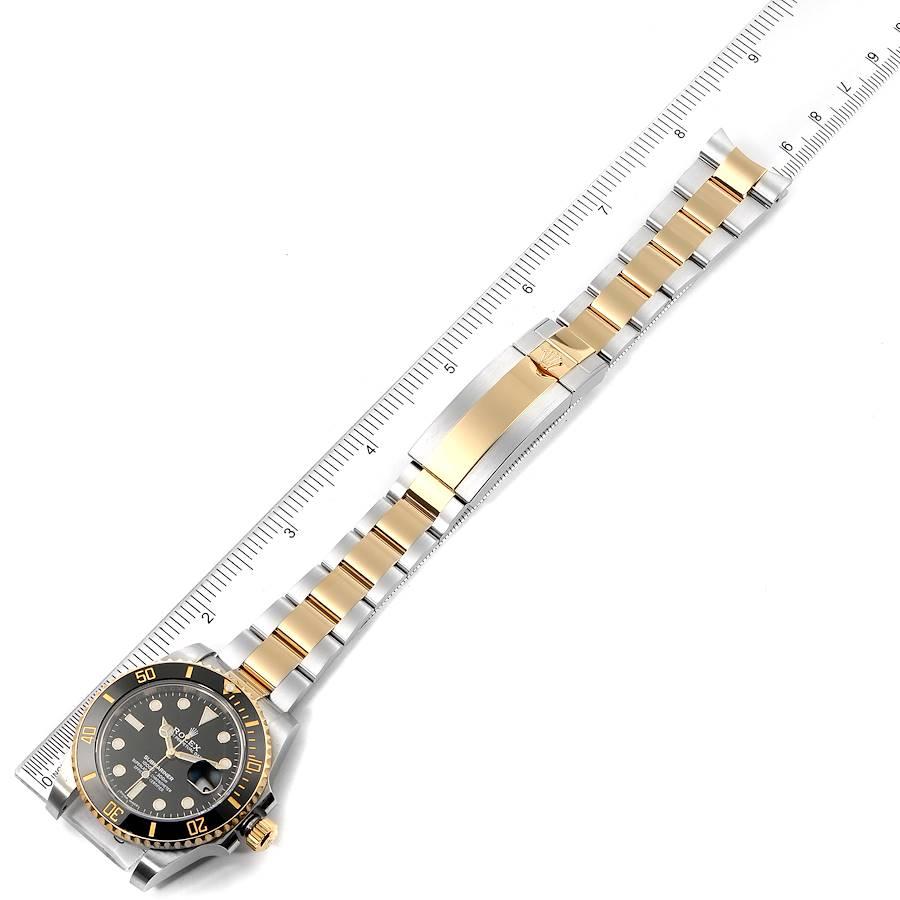 Rolex Submariner Steel Yellow Gold Black Dial Men's Watch 116613 Box Card 7