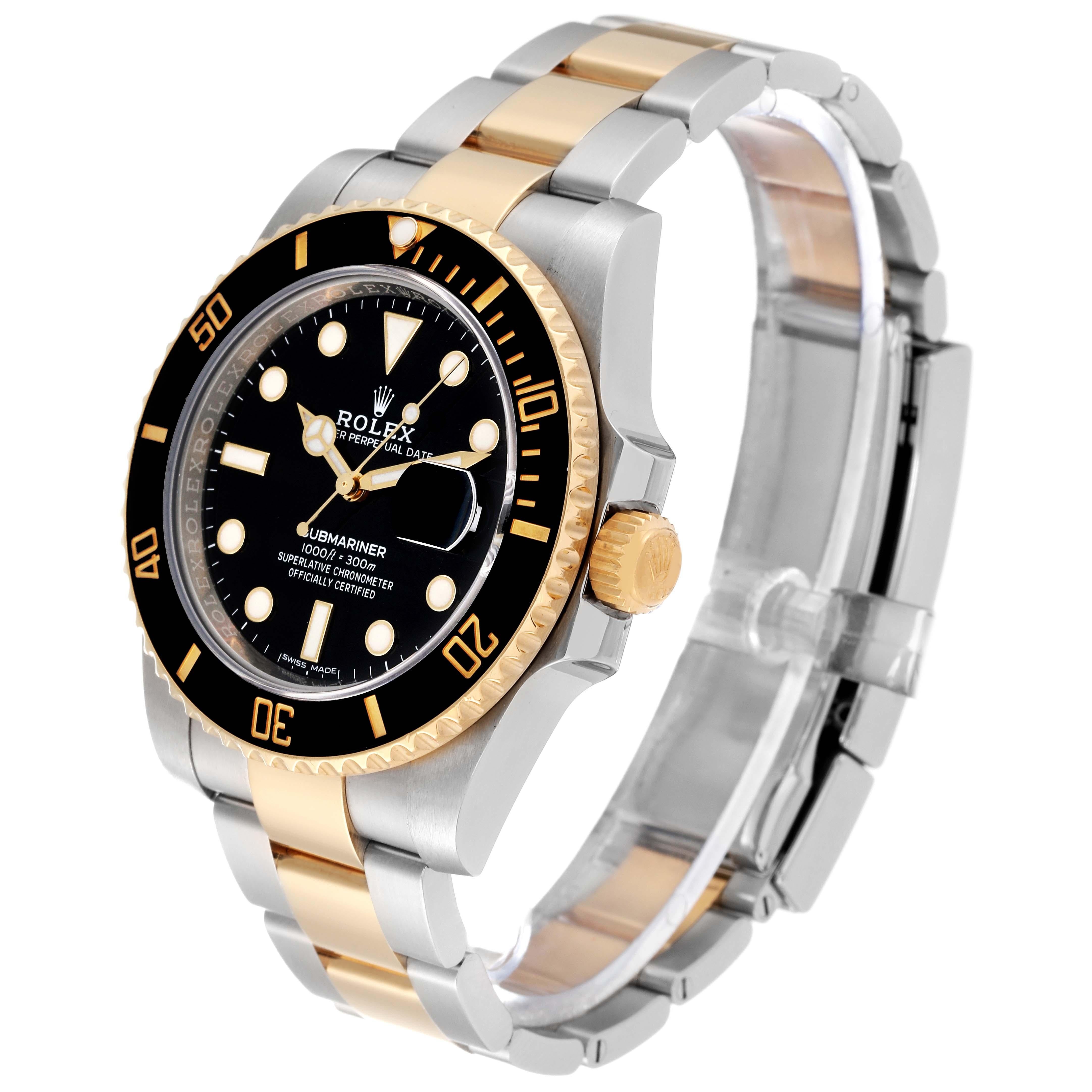 Rolex Submariner Steel Yellow Gold Black Dial Mens Watch 116613 3