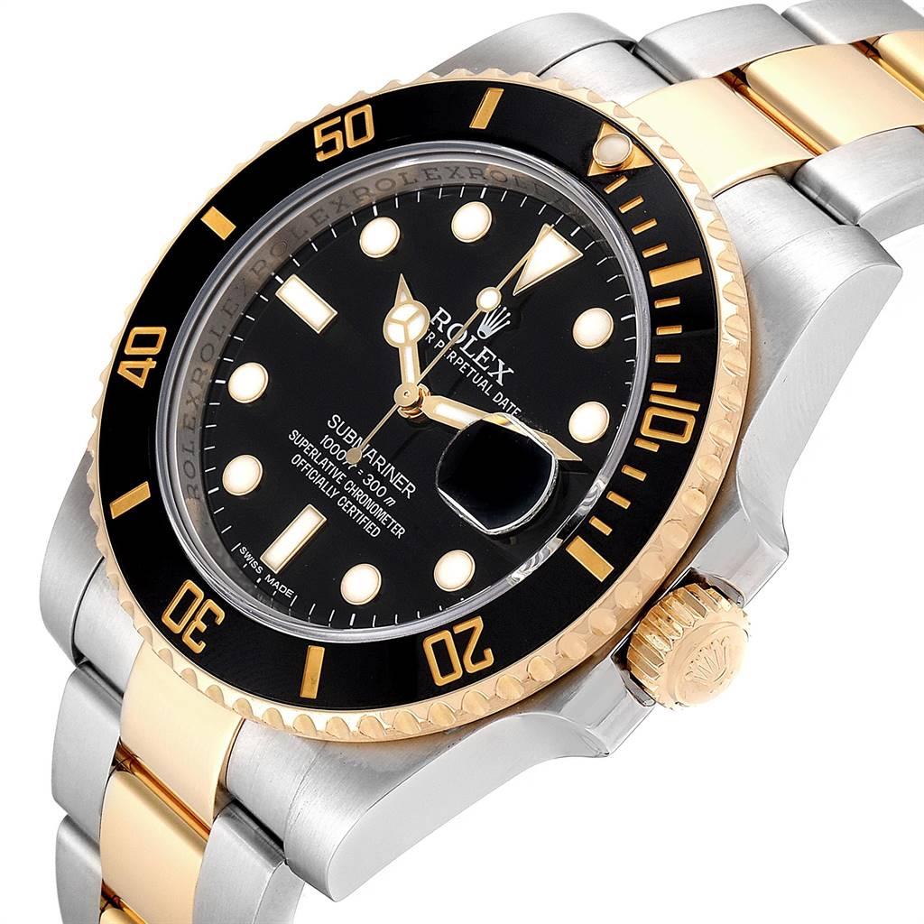 Rolex Submariner Steel Yellow Gold Black Dial Steel Men's Watch 116613 2