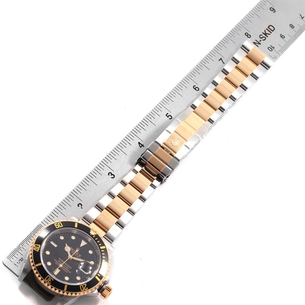 Rolex Submariner Steel Yellow Gold Black Dial Steel Men’s Watch 16613 8