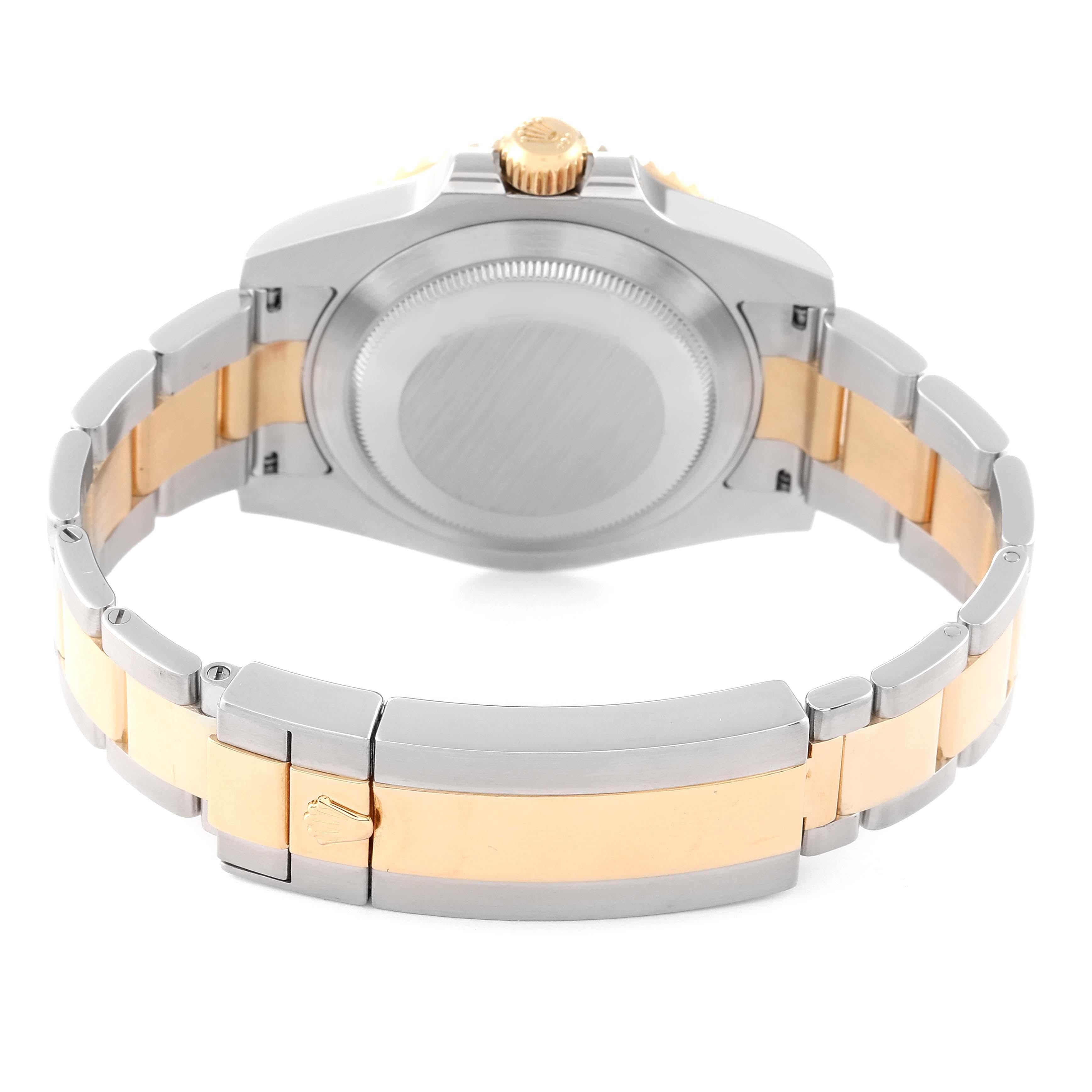 Rolex Submariner Steel Yellow Gold Black Diamond Dial Mens Watch 116613 3