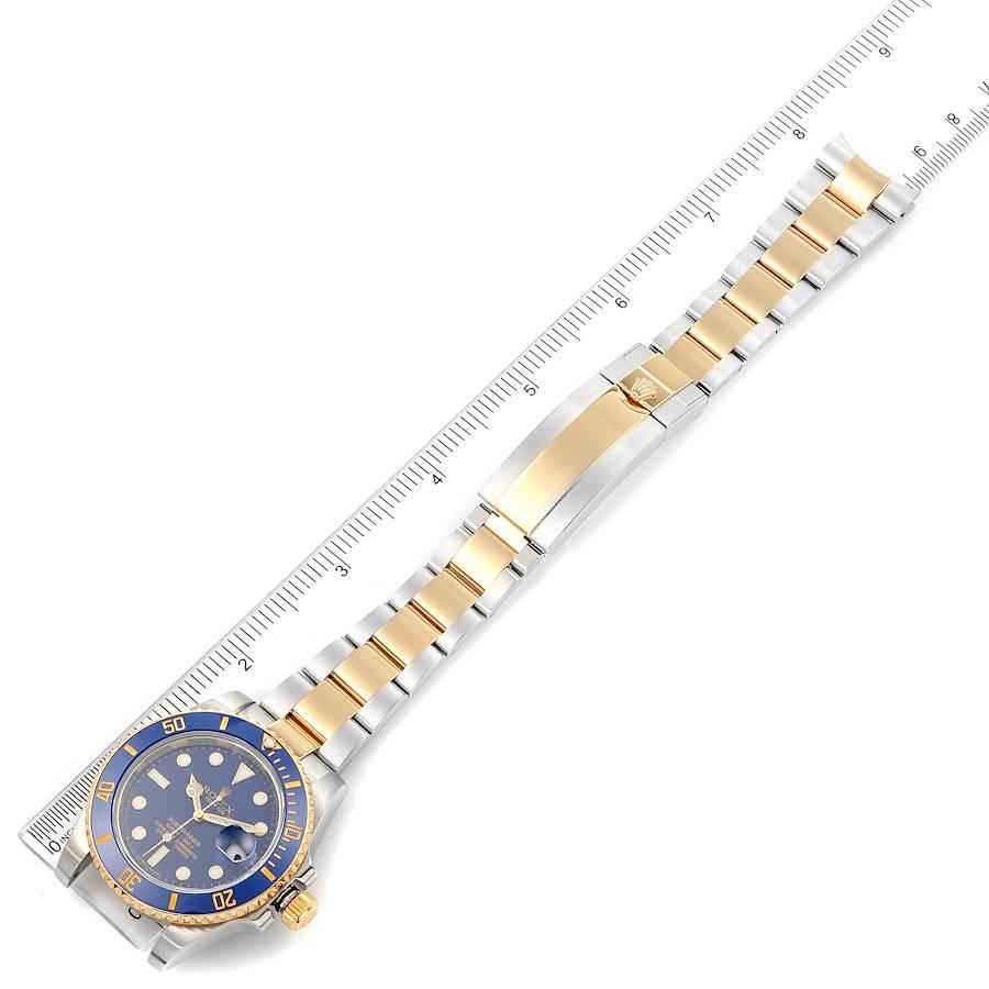 Rolex Submariner Steel Yellow Gold Blue Dial Mens Watch 116613 For Sale 6