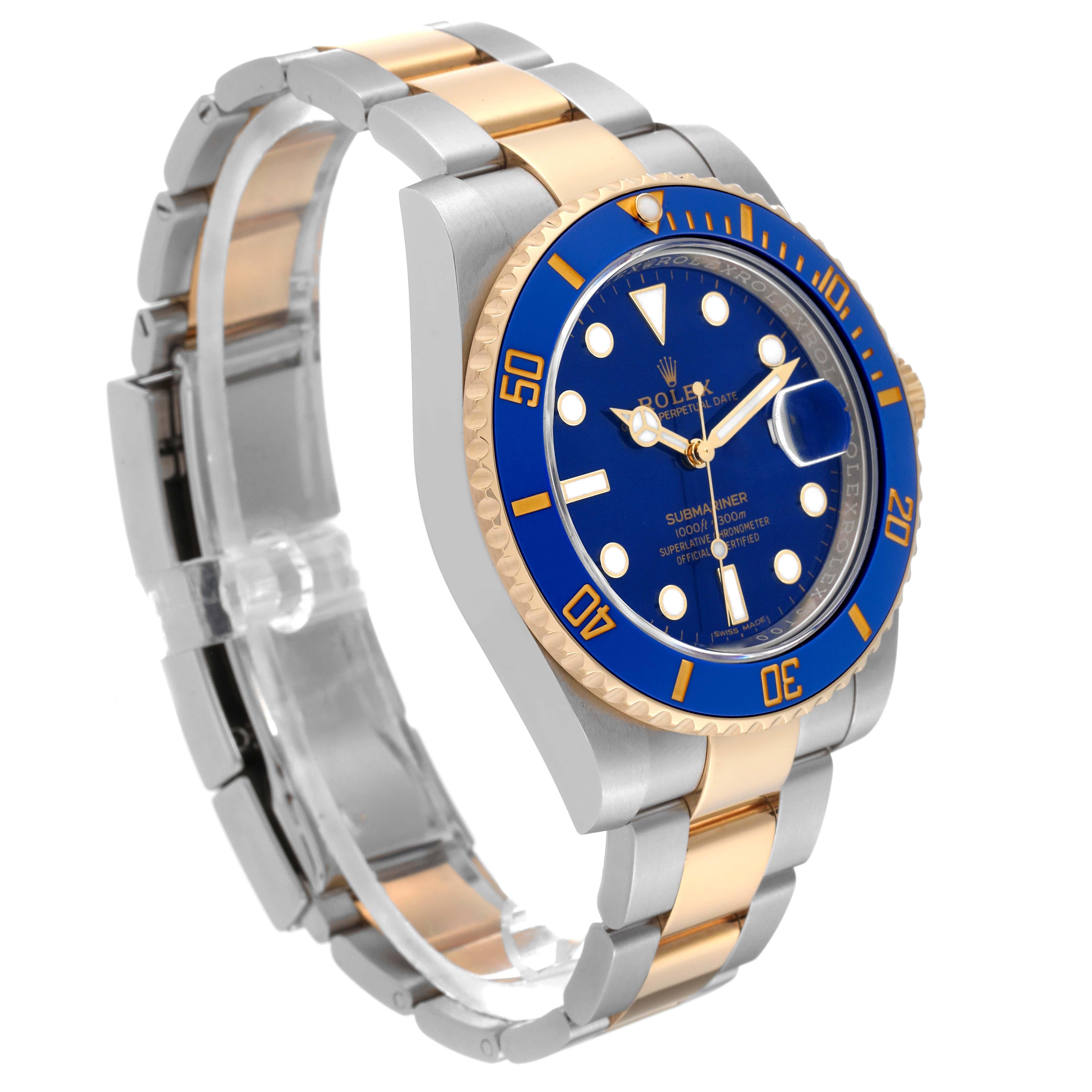 Rolex Submariner Steel Yellow Gold Blue Dial Mens Watch 116613 4