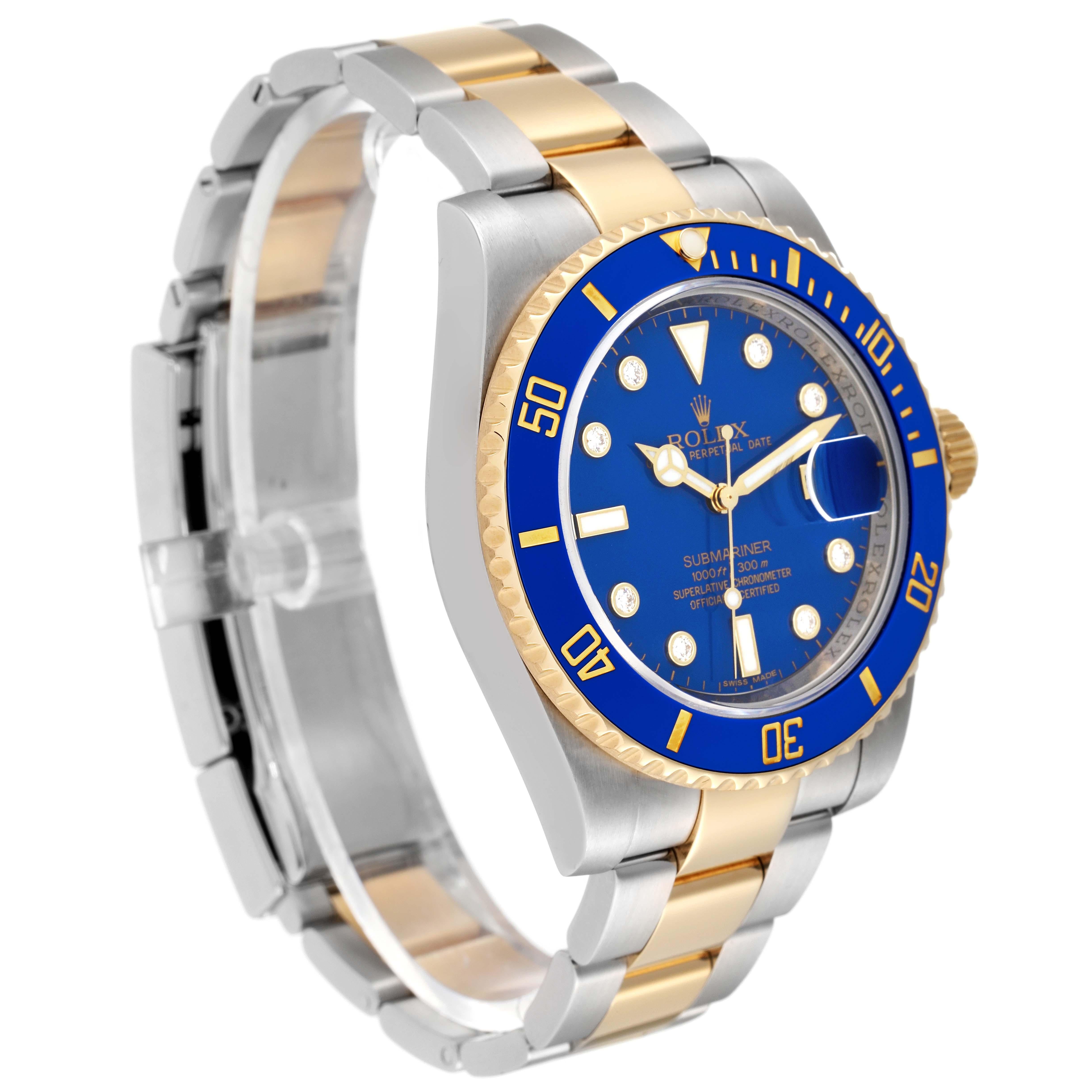 rolex submariner white gold blue dial