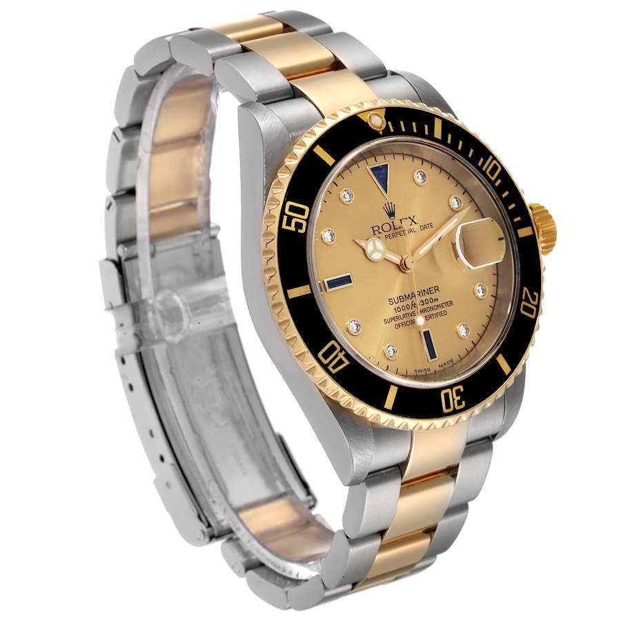 rolex submariner with diamonds and sapphires