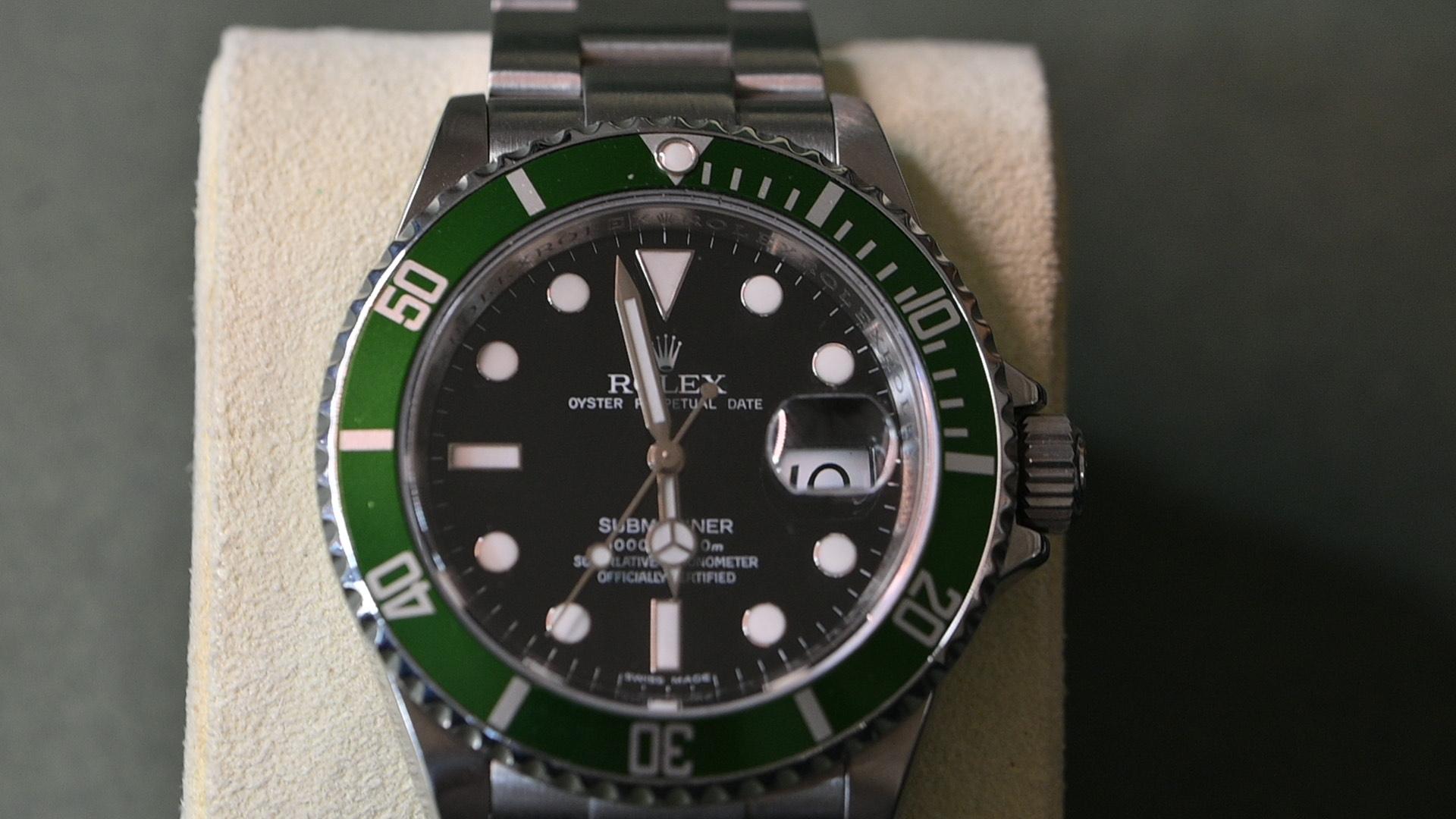Men's Rolex Submariner/ Sub green or Kermit For Sale