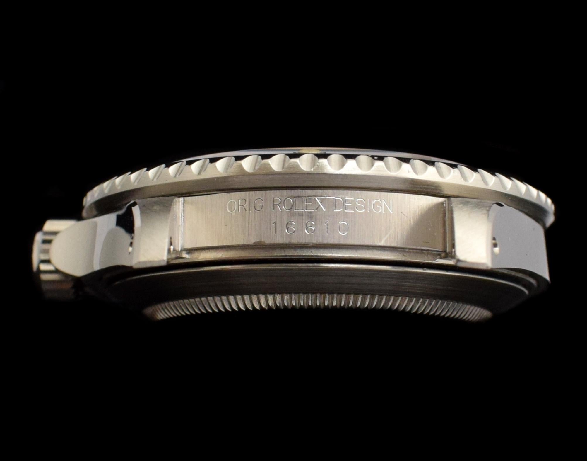 Rolex Submariner Tiffany & Co. 16610 Stahl-Automatikuhr mit Papierkasten-Set, 1991 3