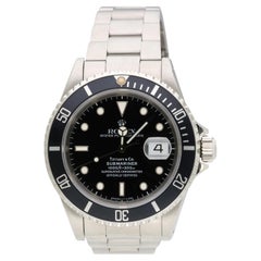 Rolex Submariner Tiffany & Co Dial 1680 Steel Automatic Date Watch