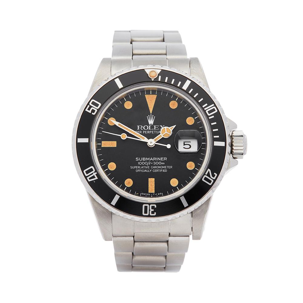 Rolex Submariner Transitional Matte Dial Stainless Steel 16800