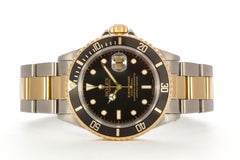 Rolex Submariner Two-Tone 18 Karat Yellow Gold and Stainless Steel Watch 16613