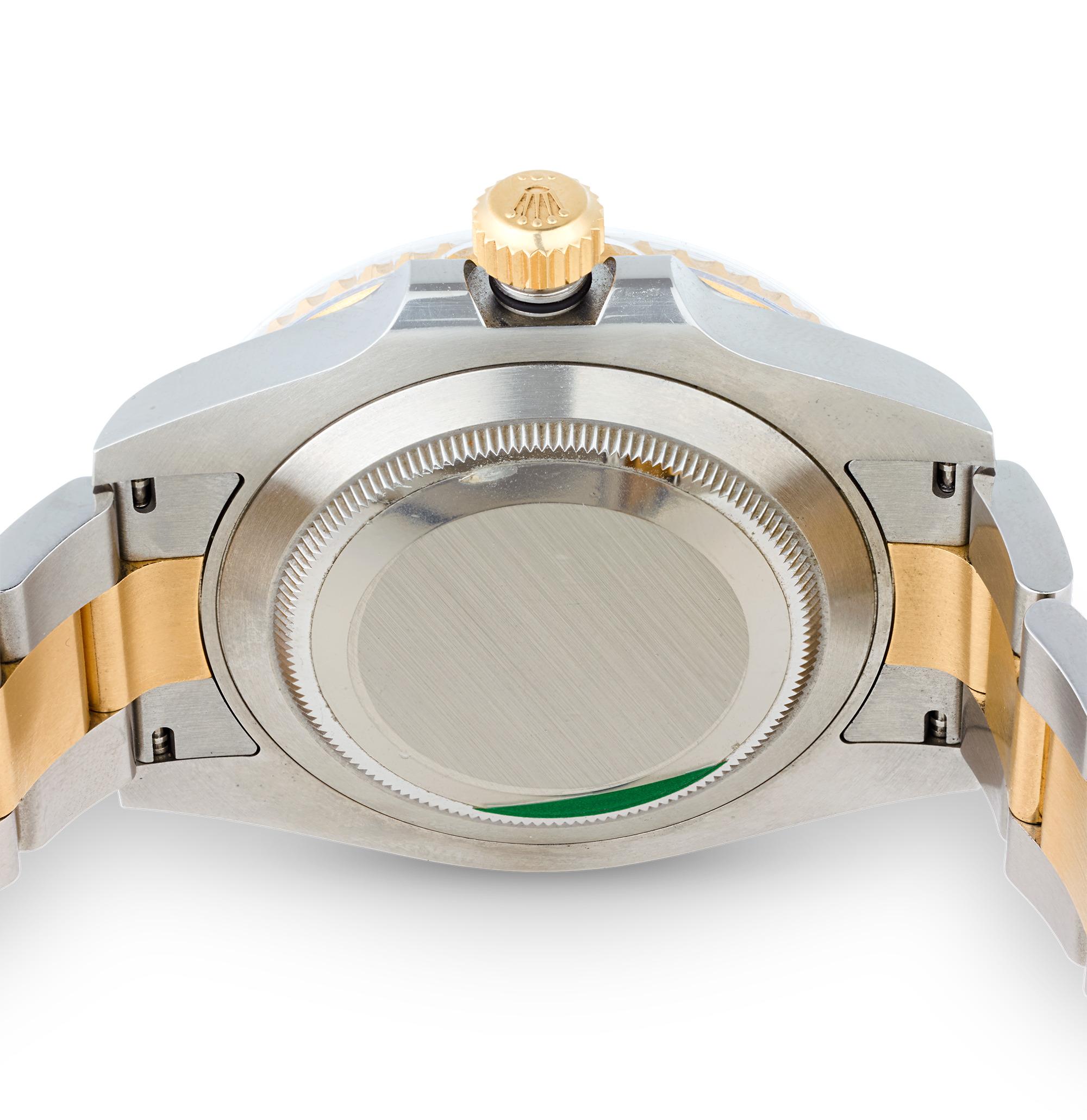 Moderne Montre-bracelet Submariner bicolore bleue Rolex
