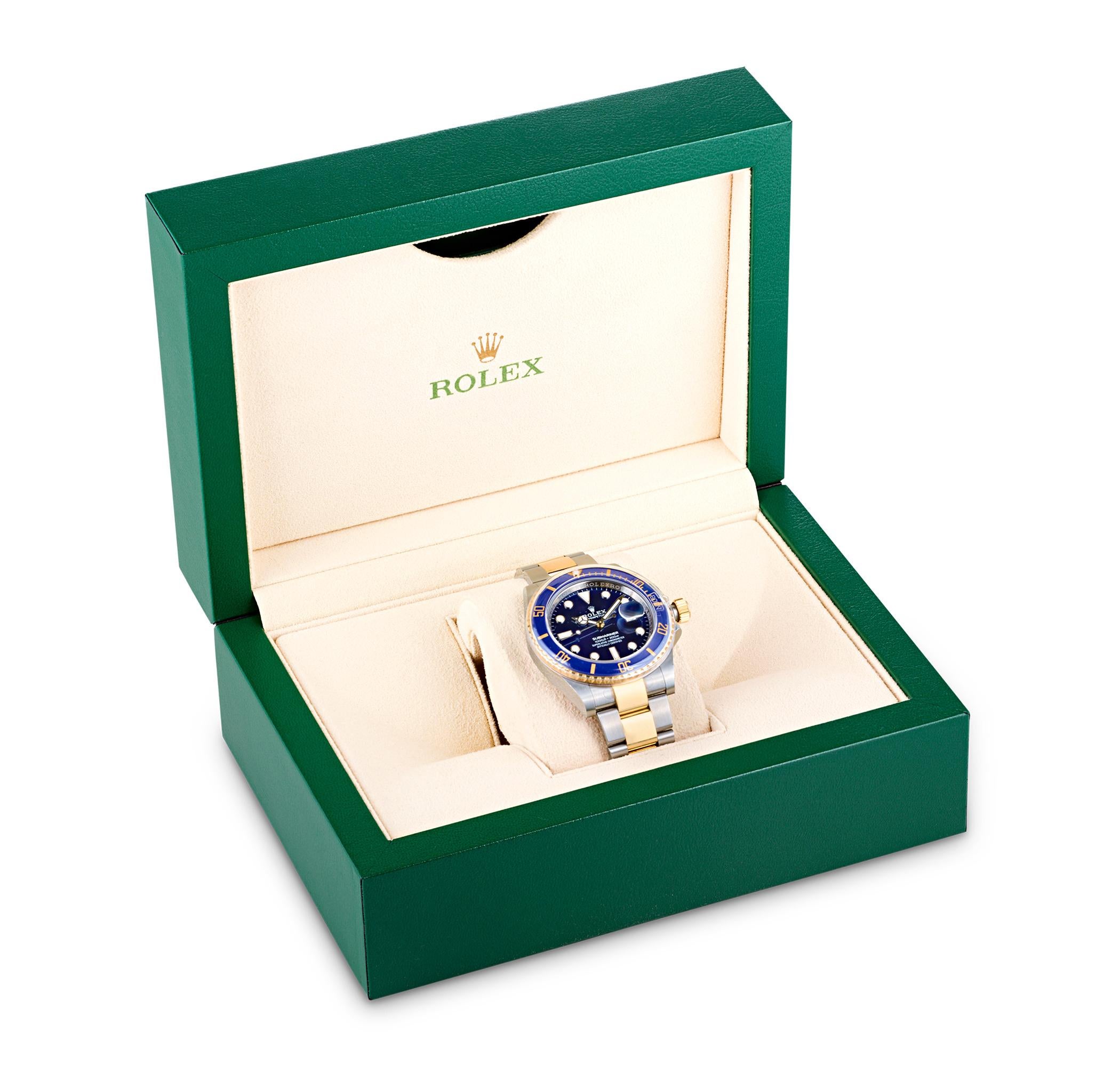 Montre-bracelet Submariner bicolore bleue Rolex Excellent état à New Orleans, LA