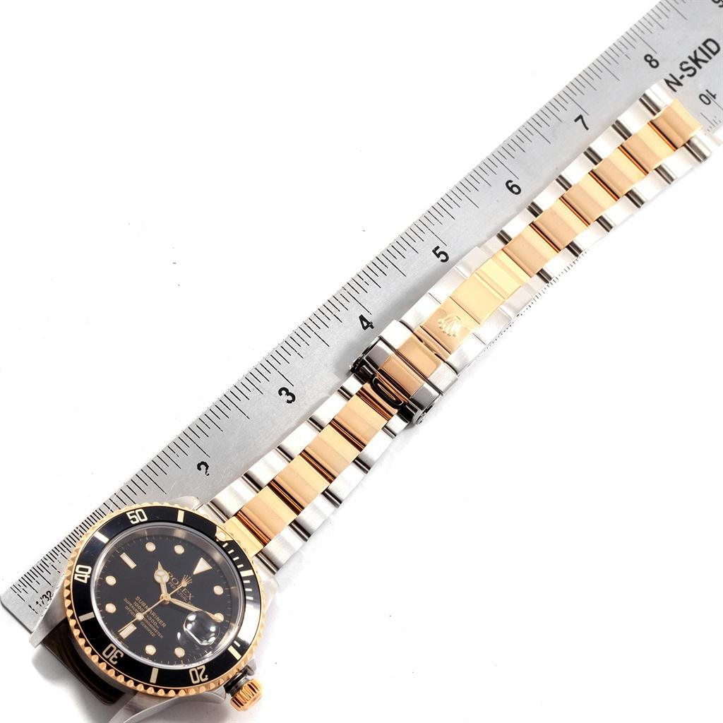 Rolex Submariner Two-Tone Steel Yellow Gold Men's Watch 16613 7