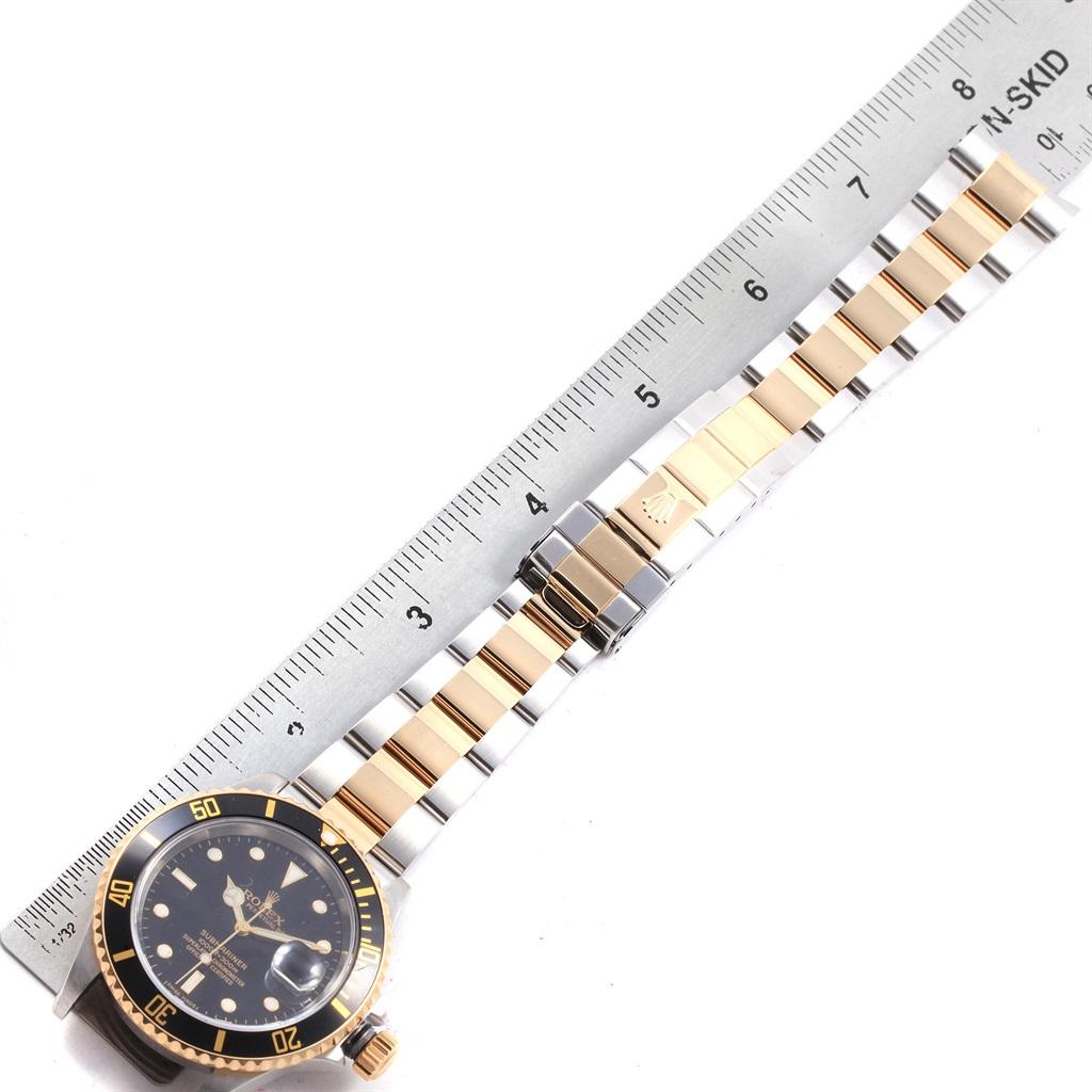 Rolex Submariner Two-Tone Steel Yellow Gold Men’s Watch 16613 For Sale 7