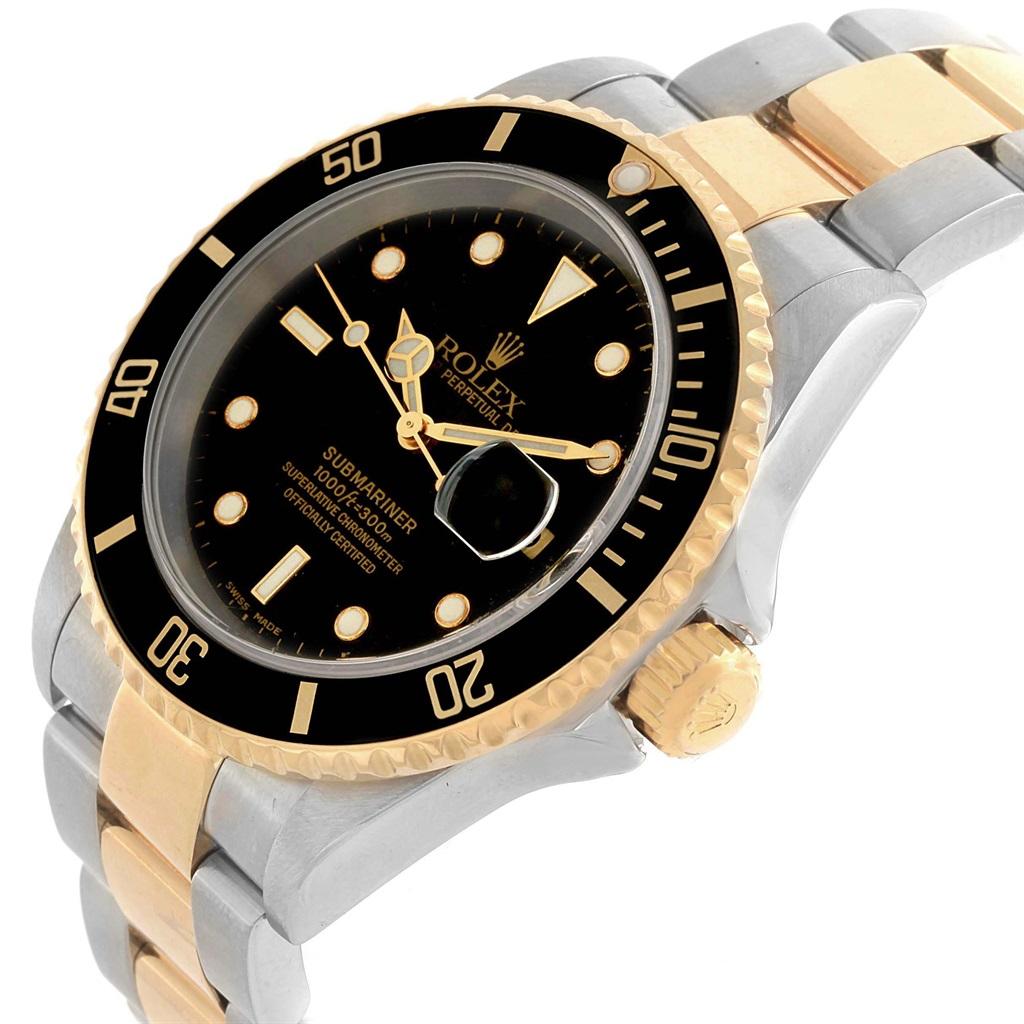 Rolex Submariner Two-Tone Steel Yellow Gold Men's Watch 16613 1