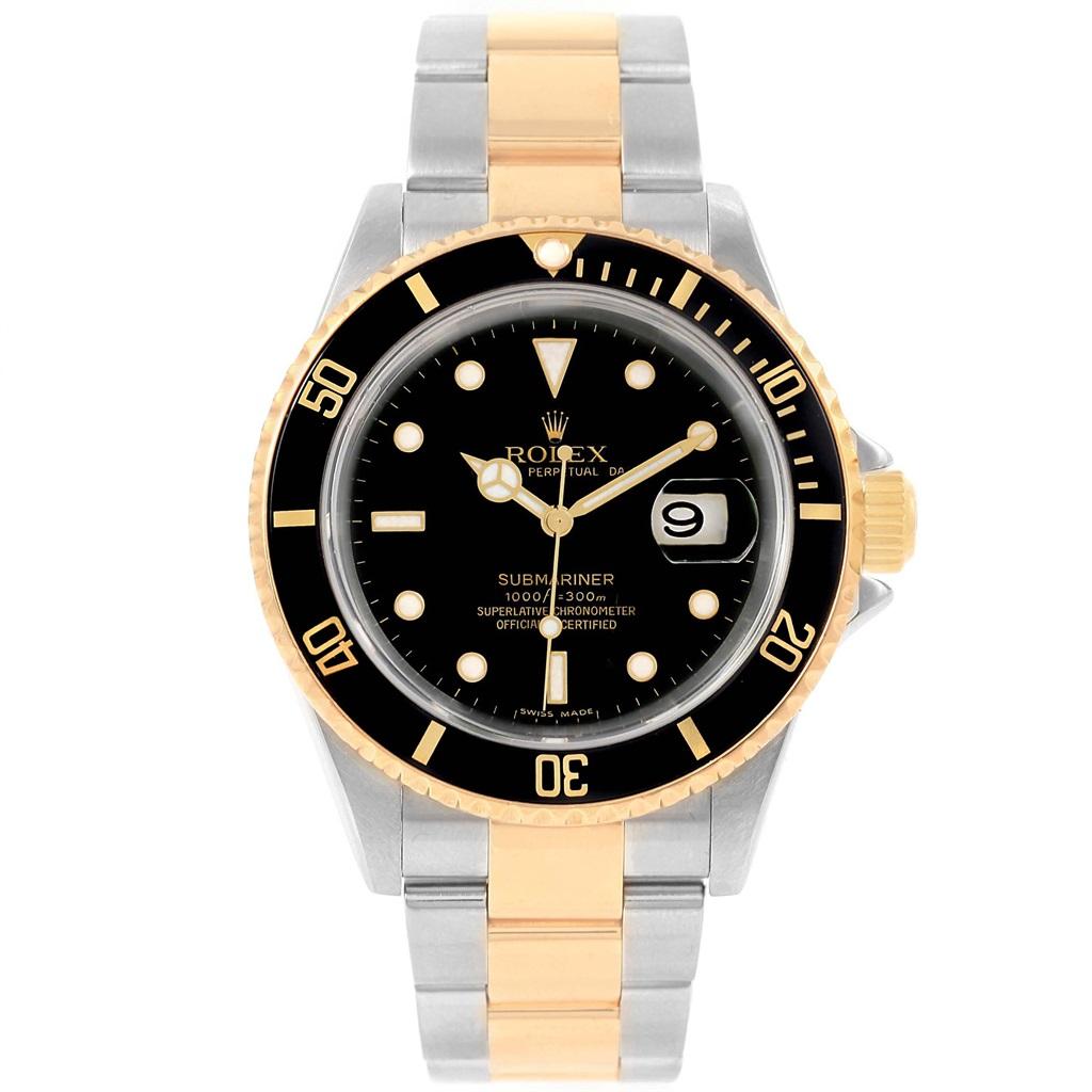 Rolex Submariner Two-Tone Steel Yellow Gold Men's Watch 16613 5